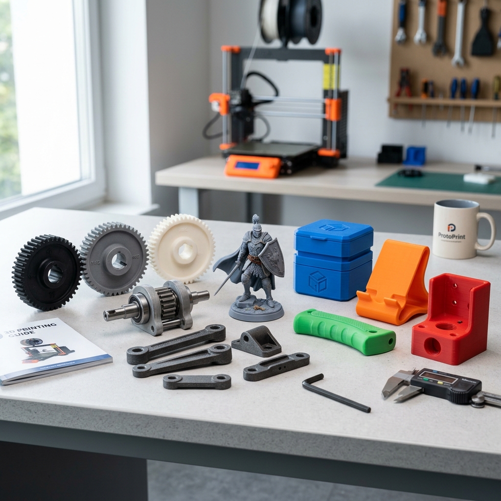 Professional 3D printed industrial components, replacement parts, resin miniatures, and FDM products